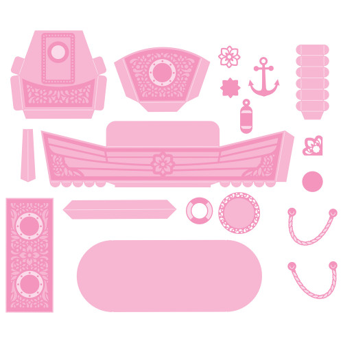 Tonic Studios Die Set-Charming Canal Boat Gift Box - 5A002FXK-1GHCB
