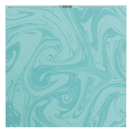 25 Pack - Bazzill Marble Cardstock 12"X12"-Robin's Egg - MARBL12-478 - 846523004787