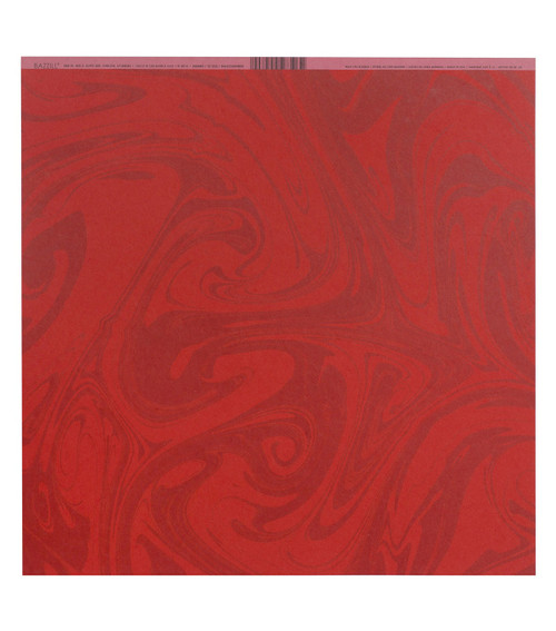 25 Pack - Bazzill Marble Cardstock 12"X12"-Wax Lips - MARBL12-480 - 846523004800