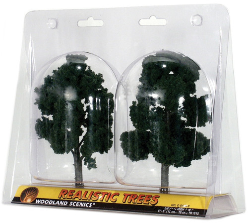 Woodland Scenics 5"-6" Trees 2/Pkg-Light Green - 5A003JBL-1HDMV - 724771015123