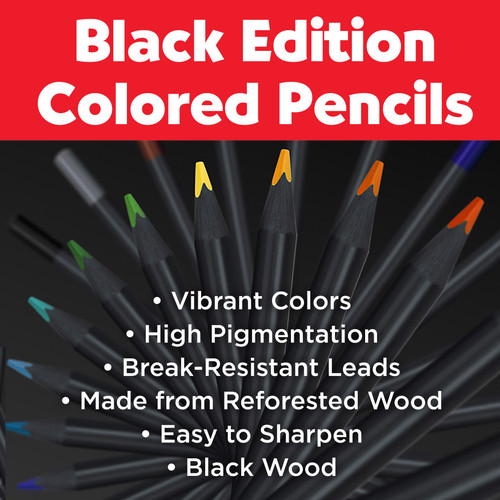 Faber-Castell Black Edition Color Pencils 12/Pkg-12/Pkg - 5A003JDM-1GKYV