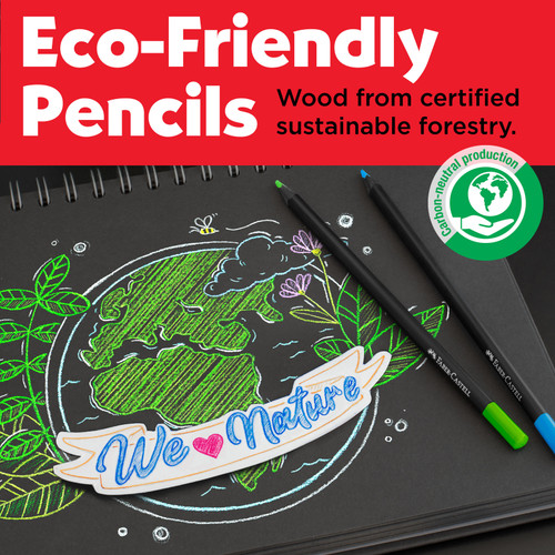 Faber-Castell Black Edition Color Pencils 12/Pkg-12/Pkg - 5A003JDM-1GKYV