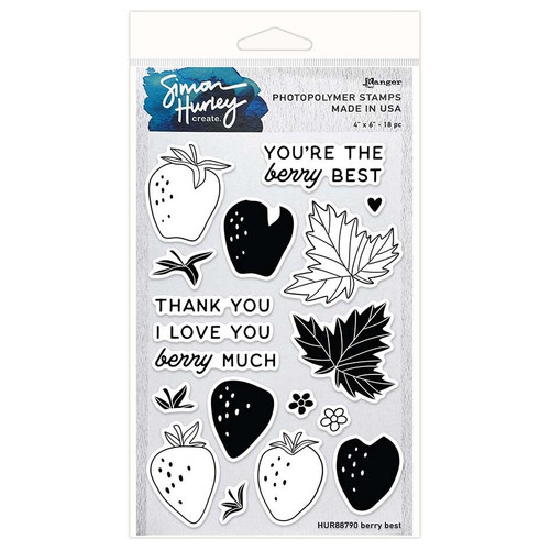 Simon Hurley create. Clear Stamp Set 4"X6"-Berry Best - 5A003H67-1HC9T - 789541088790