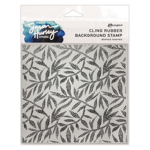 Simon Hurley create. Background Stamp 6"X6"-Dotted Leaves - 5A003H68-1HC9V - 789541088806