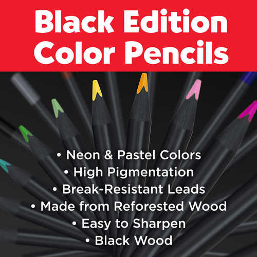 Faber-Castell Black Edition Color Pencils-Neon + Pasel - 5A003JDC-1GKZ6