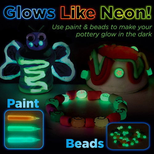 Faber-Castell Neon Glow Pottery Studio -Neon - 5A003JF0-1HDNY Faber-Castell Neon Glow Pottery Studio -Neon - 5A003JF0-1HDNY
