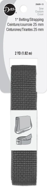 3 Pack - Dritz 1" Polypro Belting Strapping-Grey - 5A0035QF-1H72G - 1072879299021