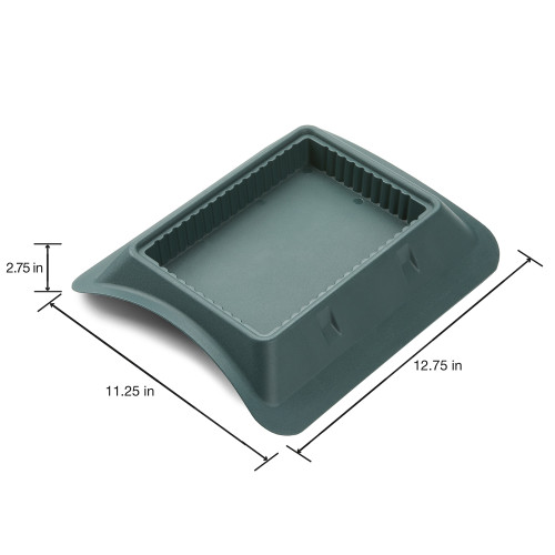 2 Pack - FloraCraft Plastic Floral Casket Saddle-12.75"X11.25"X2.75" - FNUS17W0