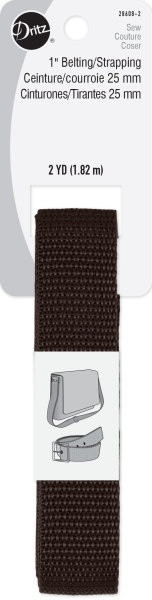 3 Pack - Dritz 1" Polypro Belting Strapping-Brown - 5A0035QF-1H72H - 1072879299410