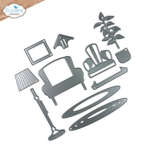 Elizabeth Craft Metal Die-Living Room - 5A003J3T-1HD9W