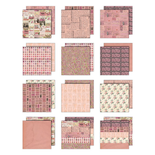 Idea-ology Double-Sided Cardstock 8"X8" 12/Pkg-Palette Collection: Pink - 5A003J4B-1HDBT