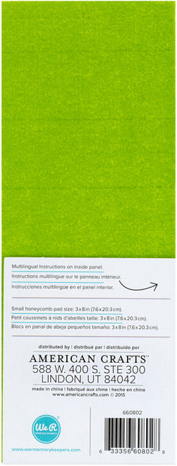 3 Pack - We R DIY Party Honeycomb Pads 3"X8" 6/Pkg-Meadow - 660802