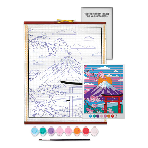 Faber-Castell Paper Scroll Painting Kit-Mt. Fuji - 5A003H14-1HC5Y