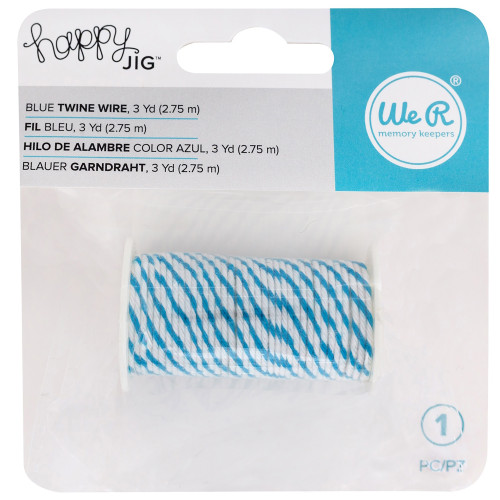 3 Pack - We R Happy Jig Baker's Twine Wire 3yds-Blue - HJTW-61524 - 633356615248