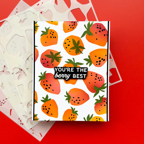 3 Pack - Simon Hurley create. Stencil 6"X6"-Very Berry - 5A003H69-1HC9S