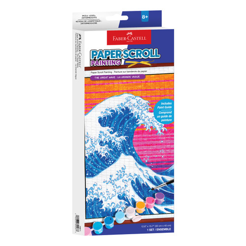 Faber-Castell Paper Scroll Painting Kit-The Great Wave - 5A003H0Q-1HC6H