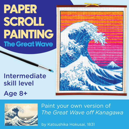 Faber-Castell Paper Scroll Painting Kit-The Great Wave - 5A003H0Q-1HC6H