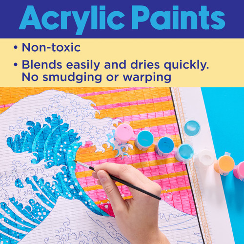 Faber-Castell Paper Scroll Painting Kit-The Great Wave - 5A003H0Q-1HC6H