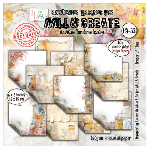 AALL And Create Design Double-Sided Cardstock 6"x6"-Traces of Time - 5A003HBJ-1HCHX - 5061097790811