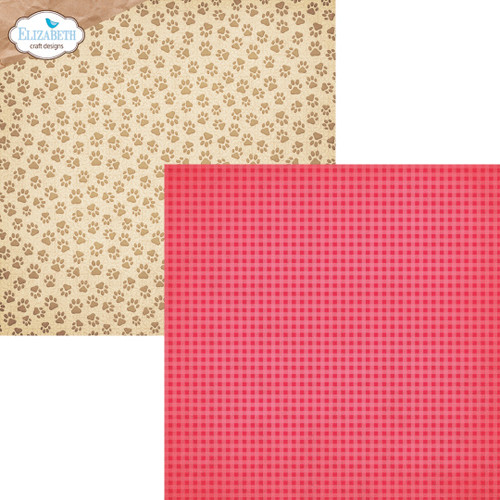Elizabeth Crafts Double-Sided Cardstock Pack 12"X12"-Dog Days - 5A003J3L-1HD9L