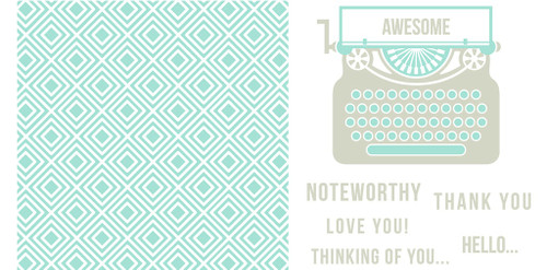 Lifestyle Letterpress Plates-Typewriter - LLPP-3742 - 633356037422