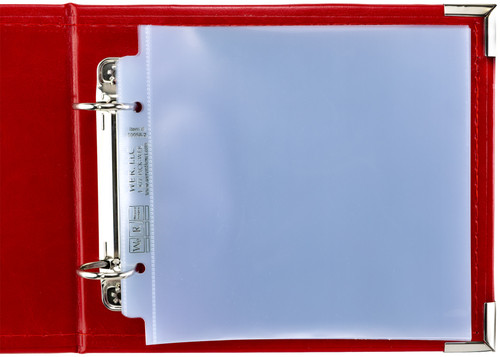 We R Faux Leather 2-Ring Binder 6"X6"-Red - RING 6-40398