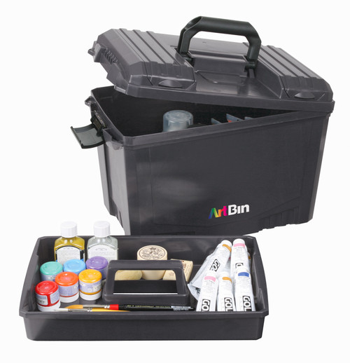 ArtBin Sidekick XL Art Tote-18"X9.75"X12.5" Black - 6917AB ArtBin Sidekick XL Art Tote-18"X9.75"X12.5" Black - 6917AB