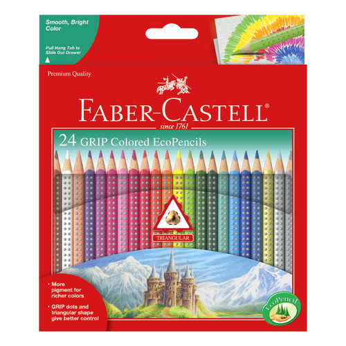 Faber-Castell Colored Grip EcoPencils-24/Pkg - 5A003JDG-1HDP5 - 092633702741