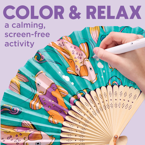 Faber-Castell Paper Fan Painting Kit-Koi Fish - 5A003JDN-1HDPF