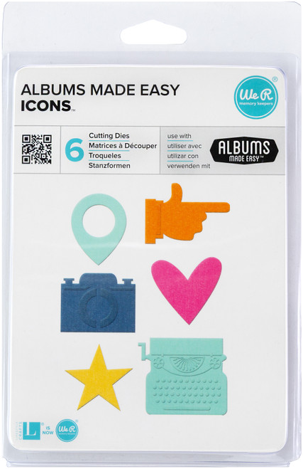 We R Albums Made Easy Dies-Icons, 6 Dies - AME03813 - 633356038139
