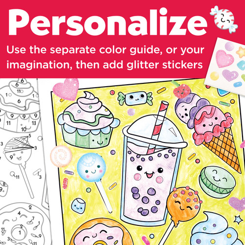 Faber-Castell Paint By Number-Sweets Wall Art - 5A003JDY-1HDP8