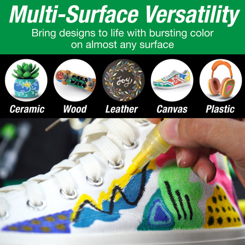 Faber-Castell Black Ed. Shake & Paint Acrylic Markers 6/Pkg-Classic Colors - 5A003JD4-1HDPB