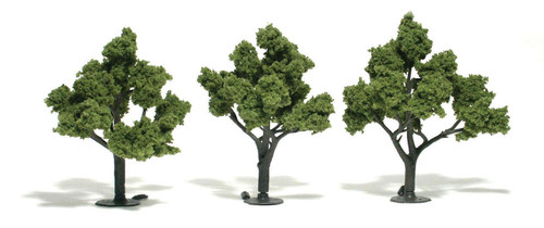 Woodland Scenics 4"-5" Trees 3/Pkg-Light Green - 5A003JCH-1HDLN - 724771015093