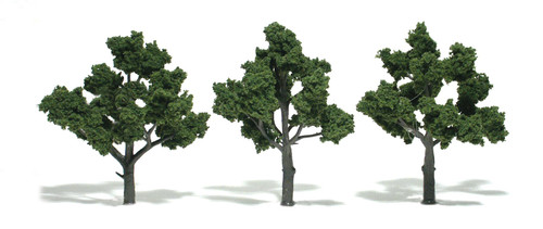 Woodland Scenics 4"-5" Trees 3/Pkg-Medium Green - 5A003JBV-1HDLQ