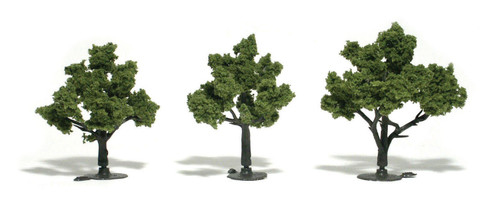 Woodland Scenics 3"-4" Trees 3/Pkg-Light Green - 5A003JBY-1HDLS