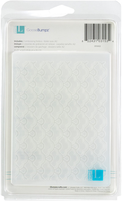 Goosebumpz A2 Embossing Folders 2/Pkg-Whimsy - LEF-3153
