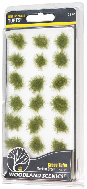Woodland Scenics Grass Tufts-Medium Green - 5A003JC8-1HDM5 - 724771007715