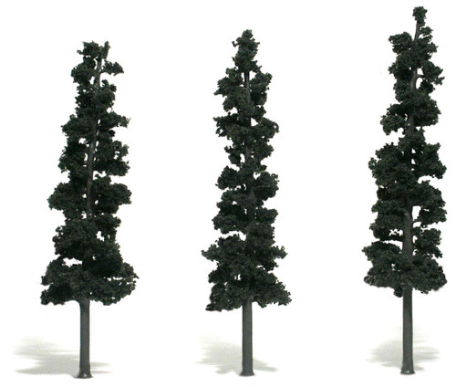 Woodland Scenics 7"-8" Pine Trees 3/Pkg-Conifer Green - 5A003JCB-1HDMD