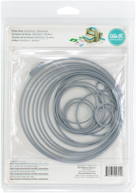 Lifestyle Nesting Dies 21/Pkg-Circles, .25" To 5.5" - 027940 Lifestyle Nesting Dies 21/Pkg-Circles, .25" To 5.5" - 027940