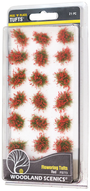 Woodland Scenics Flowering Tufts-Red - 5A003JC0-1HDMB - 724771007739