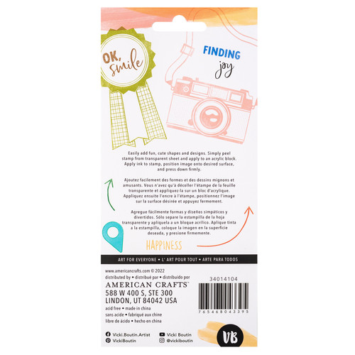 Vicki Boutin Where To Next Clear Stamps 13/Pkg-Finding Joy - VB014104 Vicki Boutin Where To Next Clear Stamps 13/Pkg-Finding Joy - VB014104