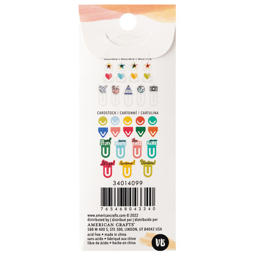 Vicki Boutin Where To Next Die-Cut Paper Clips-30/Pkg - VB014099