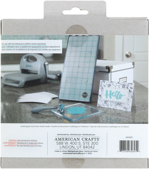 We R Letterpress Plates-Dear Lizzy Documentary - LPP62695