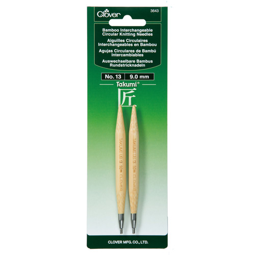 Takumi Bamboo Interchangeable Circular Knitting Needles-Size 13/9mm - TBICKN-3643 - 051221736438