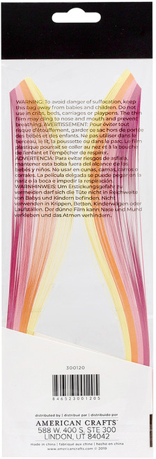 Bazzill Quilling Strip Paper Pack 100/Pkg-Pastel - BZQUILST-00120 Bazzill Quilling Strip Paper Pack 100/Pkg-Pastel - BZQUILST-00120