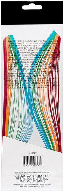 Bazzill Quilling Strip Paper Pack 100/Pkg-Bright - BZQUILST-00121