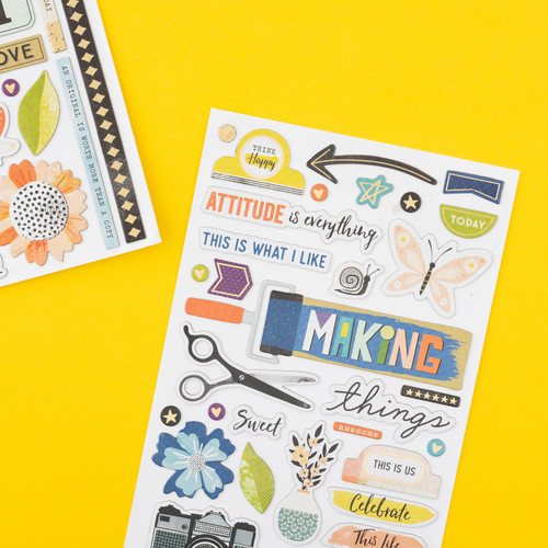 Vicki Boutin Print Shop Thickers Stickers 100/Pkg-Making Things Phrase/Chipboard - VB013860 Vicki Boutin Print Shop Thickers Stickers 100/Pkg-Making Things Phrase/Chipboard - VB013860