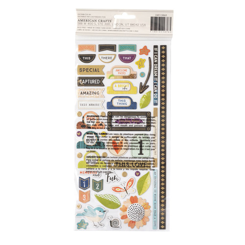 Vicki Boutin Print Shop Thickers Stickers 100/Pkg-Making Things Phrase/Chipboard - VB013860 Vicki Boutin Print Shop Thickers Stickers 100/Pkg-Making Things Phrase/Chipboard - VB013860