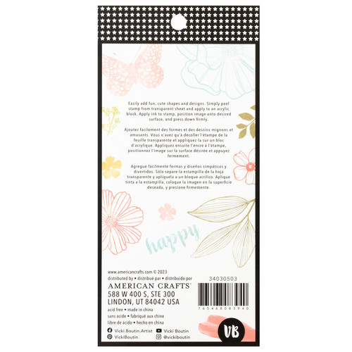 Vicki Boutin Mixed Media Acrylic Stamps-Floral - VB030503 Vicki Boutin Mixed Media Acrylic Stamps-Floral - VB030503