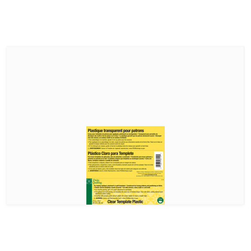 3 Pack - Dritz Clear Plastic Template-12"X18" - 5A002HDJ-1GJYT - 072879031195